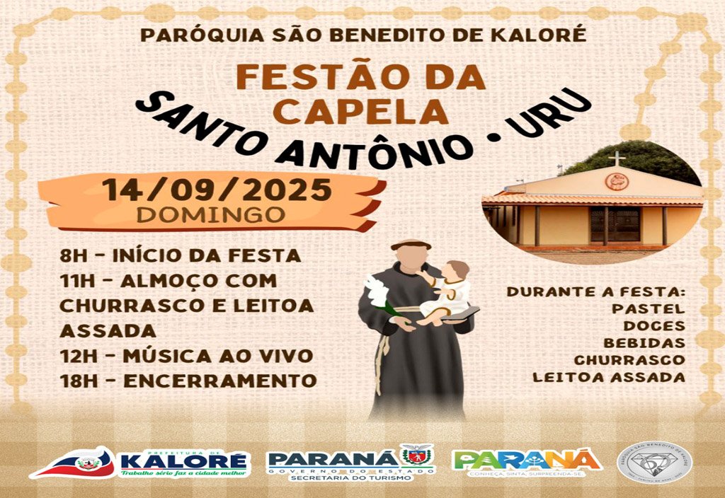 Comunidade de Kaloré promove Festão da Capela Santo Antônio, no bairro Uru